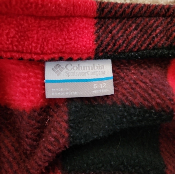 Columbia Red and Black Plaid Jacket - Picture 4 of 5